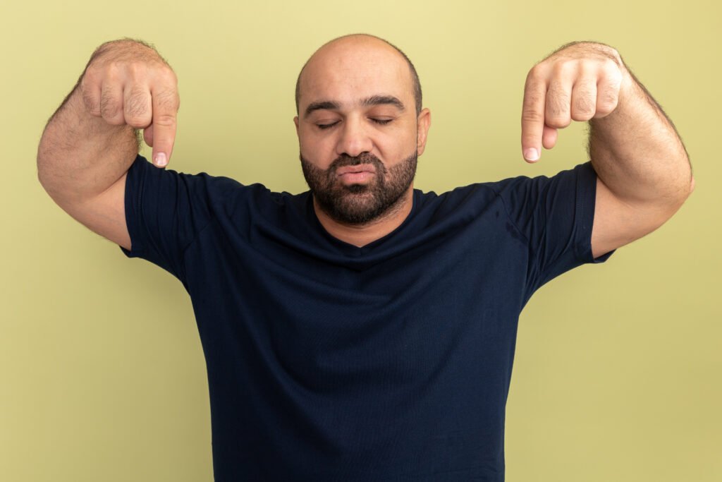 bearded man with low testosterone